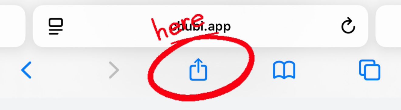 Botón de compartir de Safari
